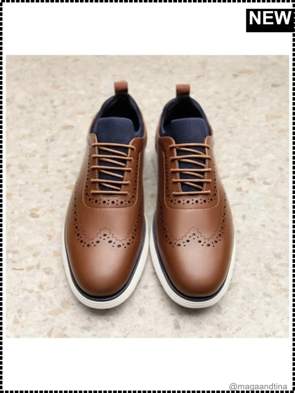 Men's MaxFlex Dress Sneakers Oxfords Faux Leather Knit Wingtip Cushioned